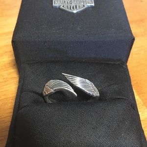 Harley Davidson wings MOD ring
